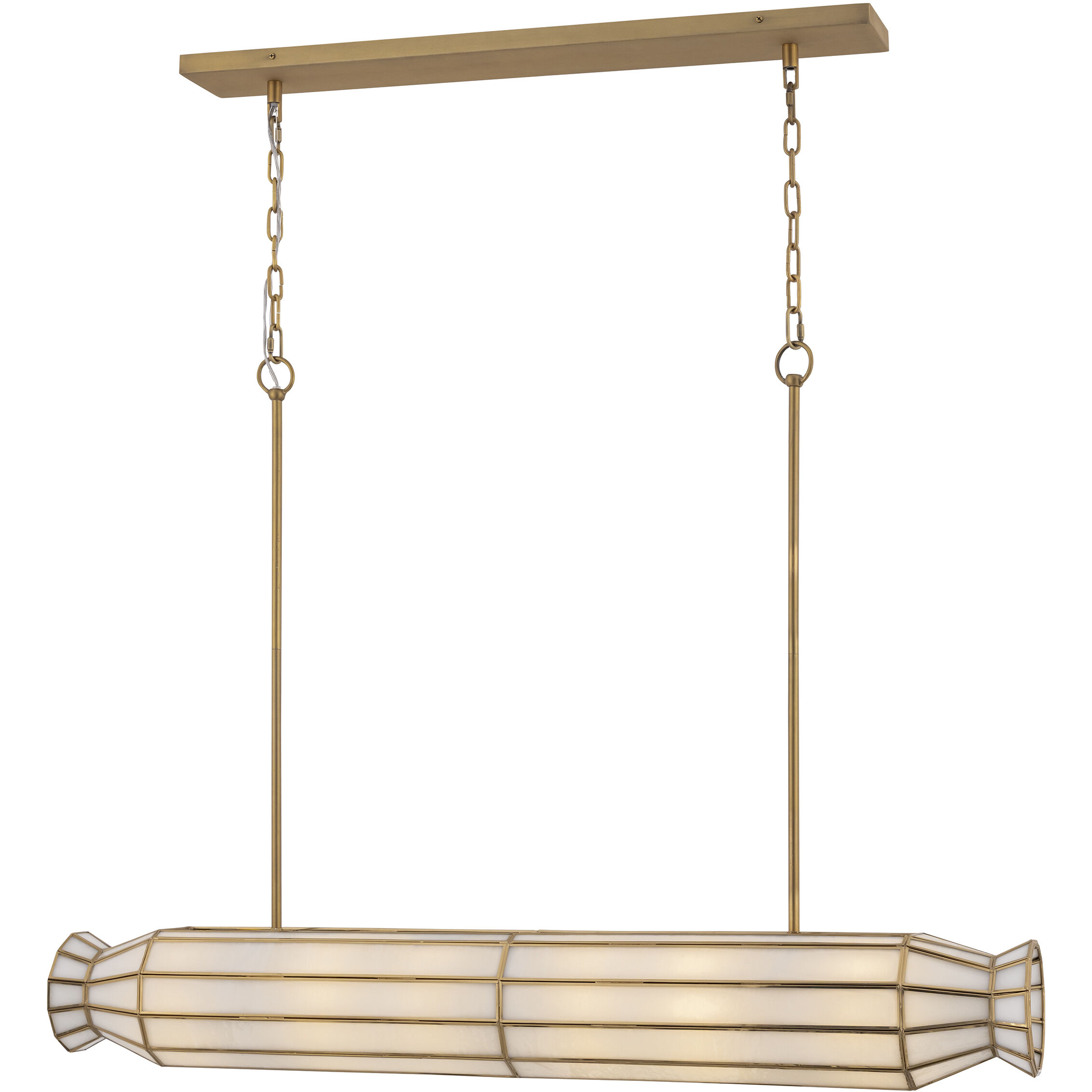 Jaxen 6 Light 48 inch Legacy Brass Linear Chandelier Ceiling Light