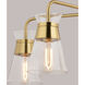 Harper LED 27 inch Natural Brass Chandelier Ceiling Light