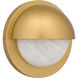 Harlowe 1 Light 8 inch Nouveau Painted Weathered Brass Outdoor Wall Lantern