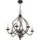 Dupont 6 Light 25 inch Old Bronze Chandelier Ceiling Light
