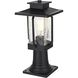 Salem 1 Light 15 inch Black Outdoor Post Light