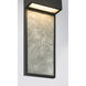 Norrin LED 21.25 inch Sand Coal Black Outdoor Wall Sconce