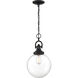 Skyloft 1 Light 9.88 inch Aged Bronze and Clear Pendant Ceiling Light