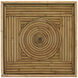 Silang 23.75 X 9.75 inch Natural Rattan and Clear Drinks Table