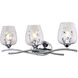 Wilmette 3 Light 24 inch Chrome Bathroom Light Wall Light