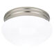 Webster 2 Light 9.5 inch Brushed Nickel Flush Mount Ceiling Light