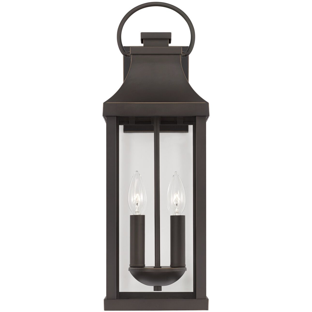 Bradford 2 Light 20.75 inch Oiled Bronze Outdoor Wall Lantern in Incandescent
