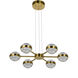 Milano Series 25.5 inch Antique Brass Pendant Ceiling Light, Artisan Collection