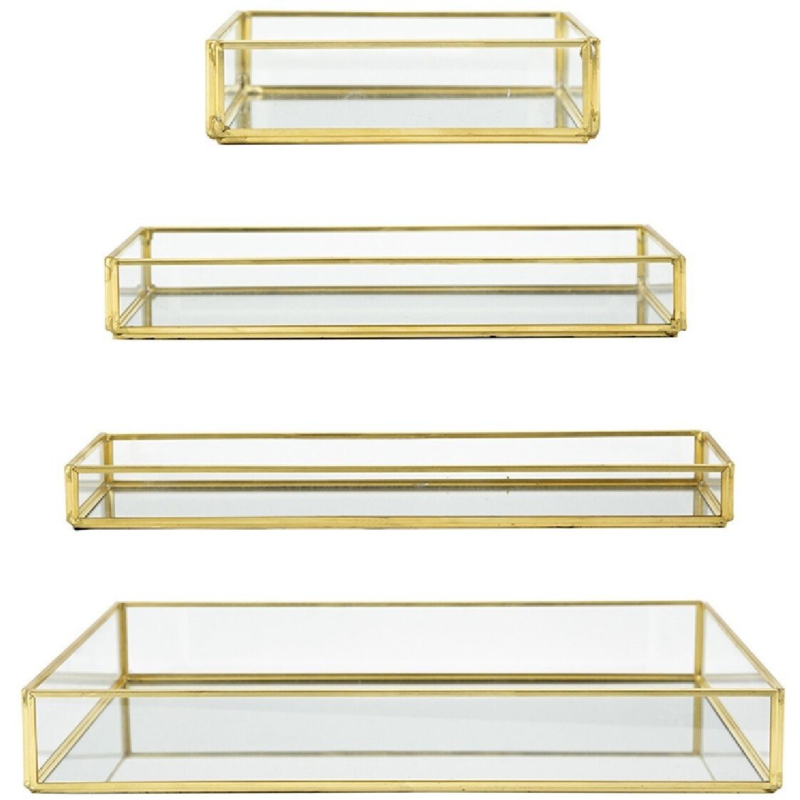 Anita Clear/Gold Tray