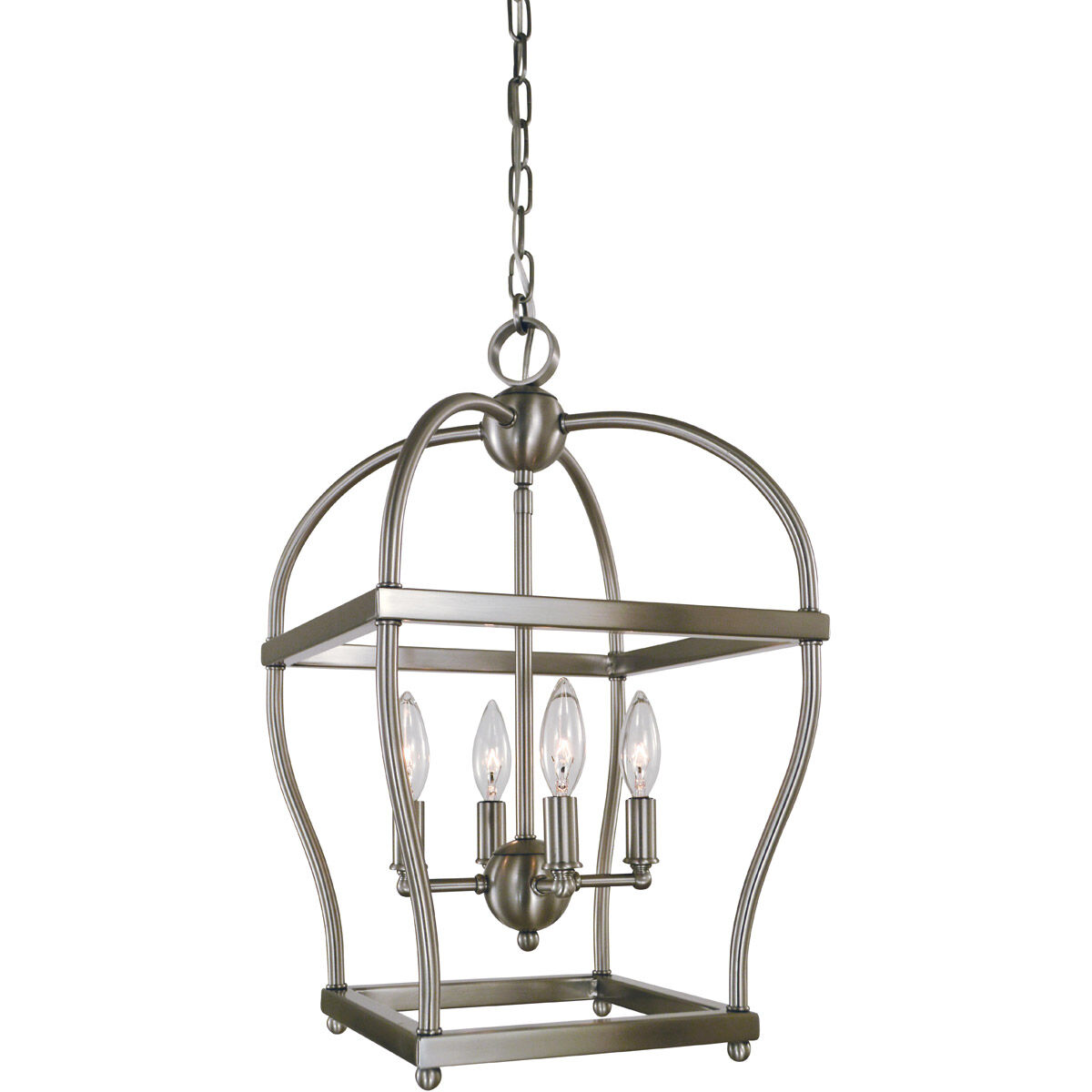 Kenmare 4 Light 12 inch Brushed Nickel Mini Chandelier Ceiling Light