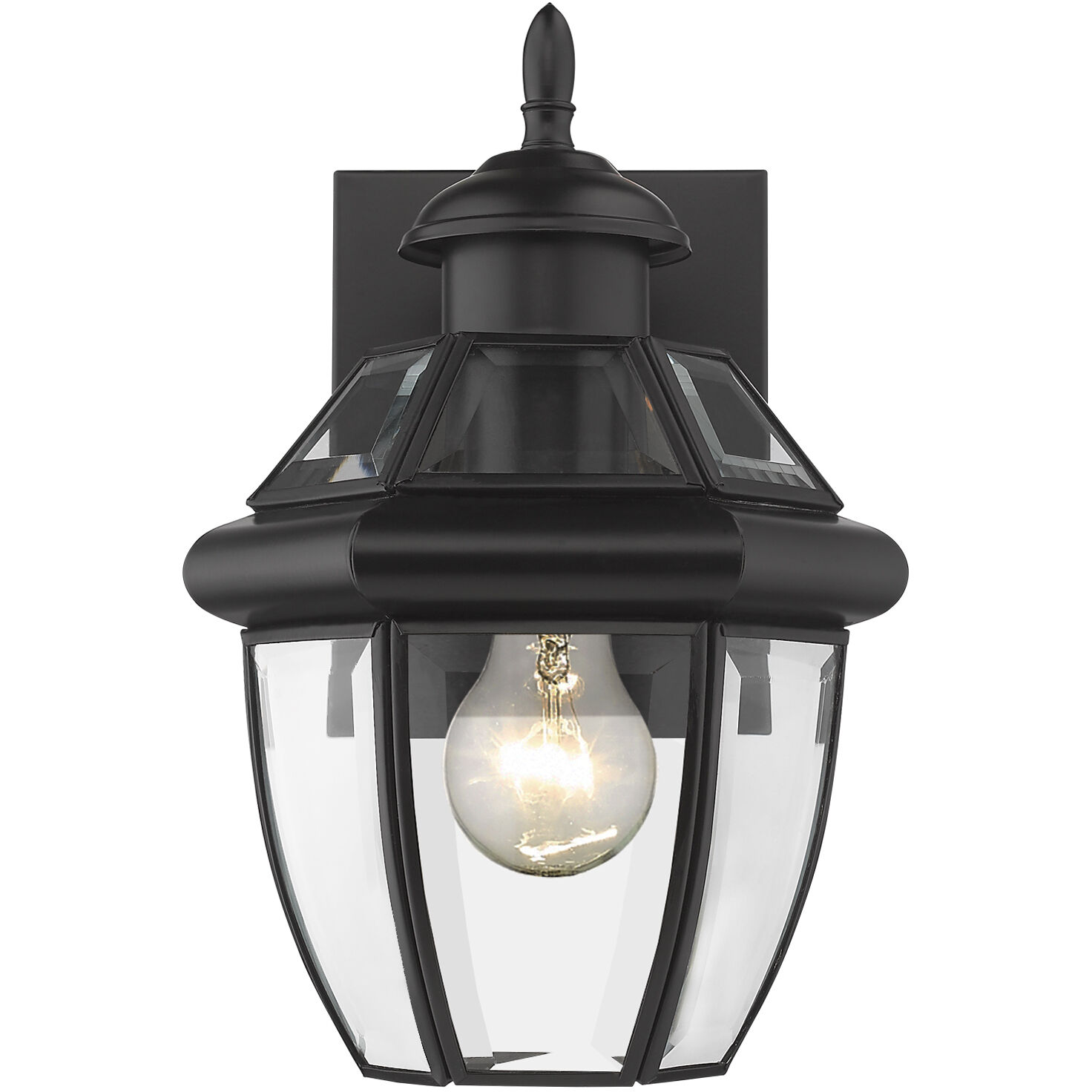 Westover 1 Light 10.5 inch Black Outdoor Wall Light