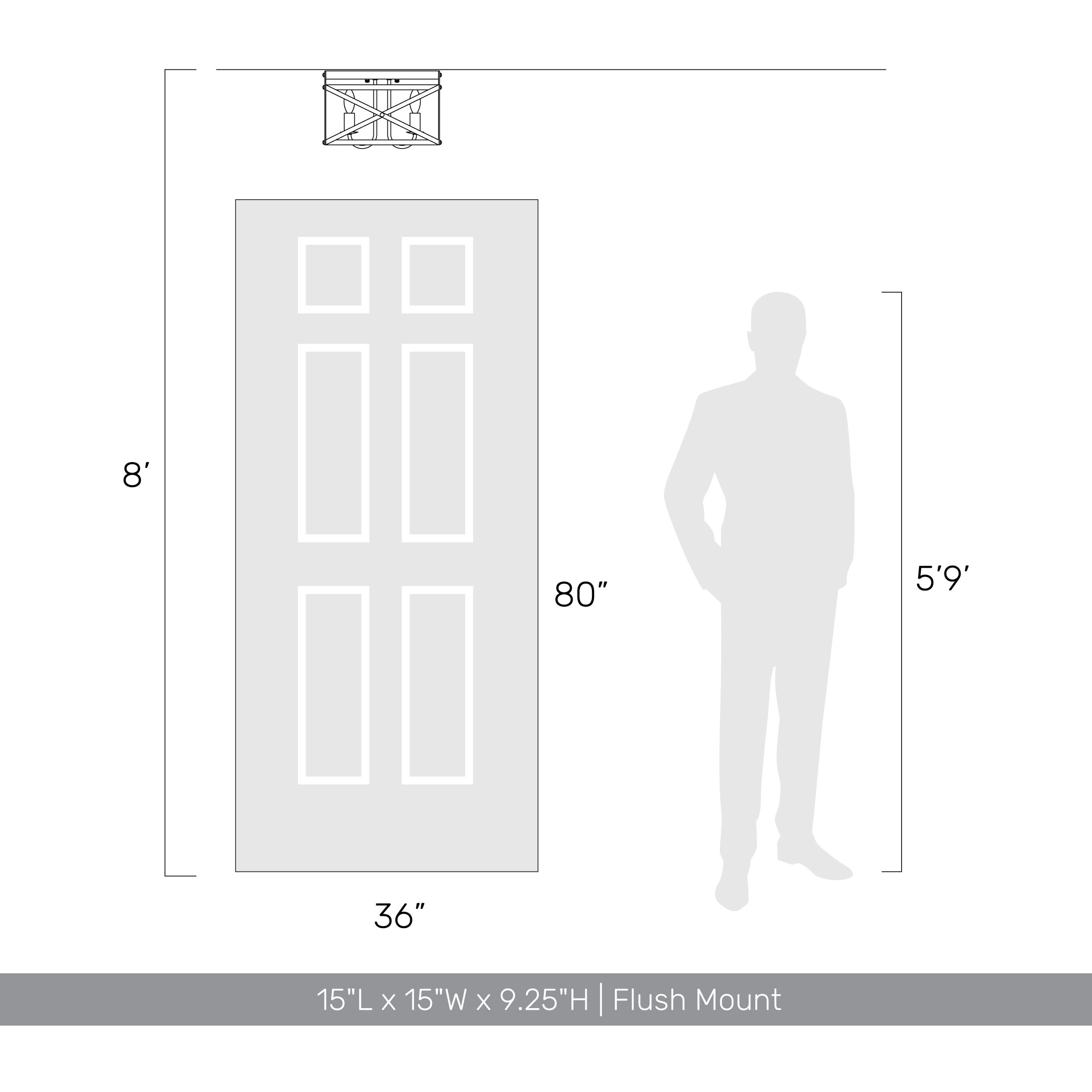 Alcott 3 Light 15 inch Antique Ivory Flush Mount Ceiling Light