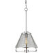 Iuka 1 Light 12 inch Brushed Nickel Pendant Ceiling Light