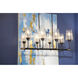 Dalia 8 Light 15 inch Noir with Aged Brass Chandelier Ceiling Light