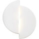 Ambiance LED 9 inch Gloss White ADA Wall Sconce Wall Light, Offset