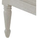 Caroline Cerused White and Painted Burlap Dresser
