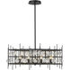 Garroway 9 Light 32 inch Matte Black Chandelier Ceiling Light
