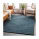 Mystique 36 X 24 inch Teal Rugs, Rectangle