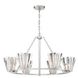 Ricca 6 Light 37.75 inch Chrome Chandelier Ceiling Light