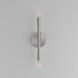 Rome 2 Light 5 inch Satin Nickel ADA Wall Sconce Wall Light