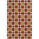 Archive 96 X 60 inch Tan, Dark Red, Khaki, Dark Brown Rug