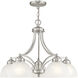 Somerset 5 Light 25 inch Brushed Nickel Chandelier Ceiling Light