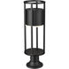 Luca LED 23.75 inch Black Outdoor Pier Mounted Fixture