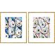 Oyster Shells Blue and Green and Pink and Multi Framed Art