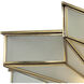 Decostar 3 Light 21 inch Brushed Brass Flush Mount Ceiling Light