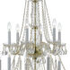 Traditional Crystal 12 Light 26.5 inch Polished Brass Chandelier Ceiling Light in Clear Hand Cut