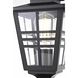 Macon 1 Light 16 inch Black Outdoor Post Light