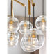 Sean Lavin Sedona 24.5 inch Satin Nickel Chandelier Ceiling Light in Incandescent, Transparent Smoke Glass