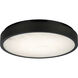 Marblestone LED 15 inch Matte Black Flush Mount Ceiling Light