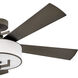Hampton 56 inch Metallic Matte Bronze with Walnut, Metallic Matte Bronze Blades Fan