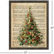 Christmas Tree Green and Beige and Multi and Red Framed Art, Propac
