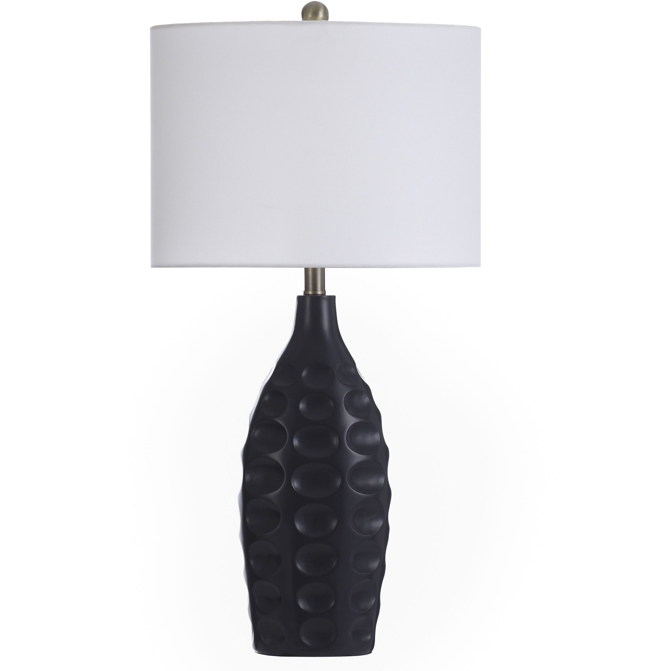 Gemma 29 inch 60 watt Black Ceramic Lamp Body Table Lamp Portable Light