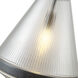 Willard 1 Light 13.5 inch Urban Bronze/Prismatic Glass Pendant Ceiling Light in Clear Prismatic Glass