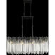Matrix 8 Light 48.25 inch Matte Black and French Gold Linear Pendant Ceiling Light