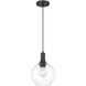 Chantelle 1 Light 8 inch Matte Black Pendant Ceiling Light