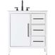 Millie 32 X 35 inch White Bathroom Vanity Cabinet