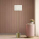 Alora Mood Issa 61.25 inch 60 watt Brushed Gold and Ivory Linen Floor Lamp Portable Light