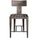 Cellini 39.5 inch Weathered Gray and Oyster White Outdoor Counter Stool
