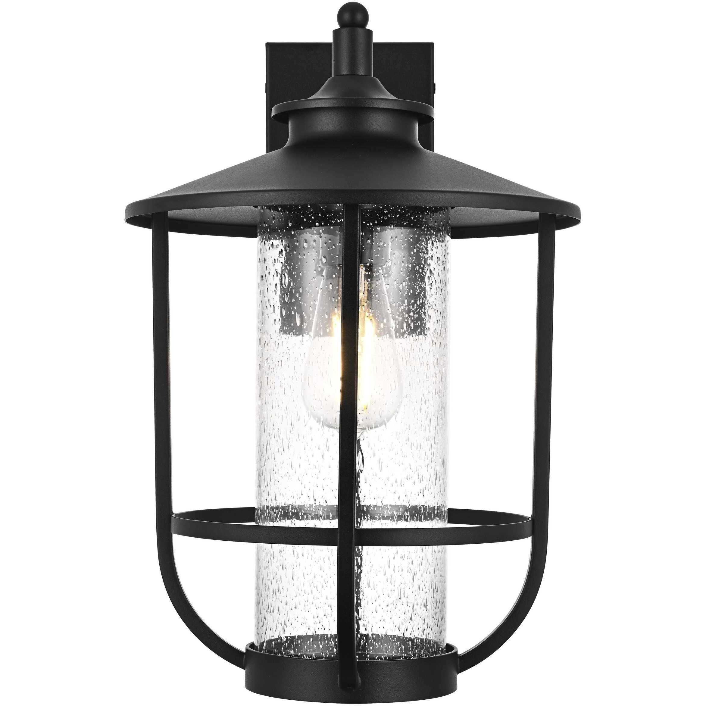 Janney 1 Light 17 inch Black Outdoor Wall Sconce