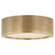 Kelly Wearstler Cerne LED 5 inch Natural Brass Flush Mount Ceiling Light in 277V