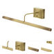 Slim-line 6.4 watt 24 inch Antique Brass Picture Light Wall Light, Battery Operated