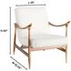 Oscar Light Brown and Cream Arm Chair