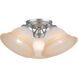 Wynnewood 3 Light 16 inch Painted Satin Nickel Flush Mount Ceiling Light
