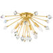 Genesis 4 Light 22.5 inch Aged Brass Flush Mount Ceiling Light