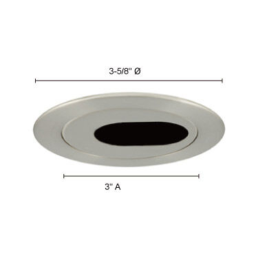 Signature Satin Chrome Recessed Lighting Trim