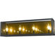 Infinity 4 Light 24 inch Misty Charcoal Vanity Wall Light